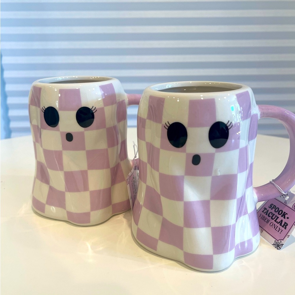 NWT SPOOKY CUTE HALLOWEEN GHOST MUGS